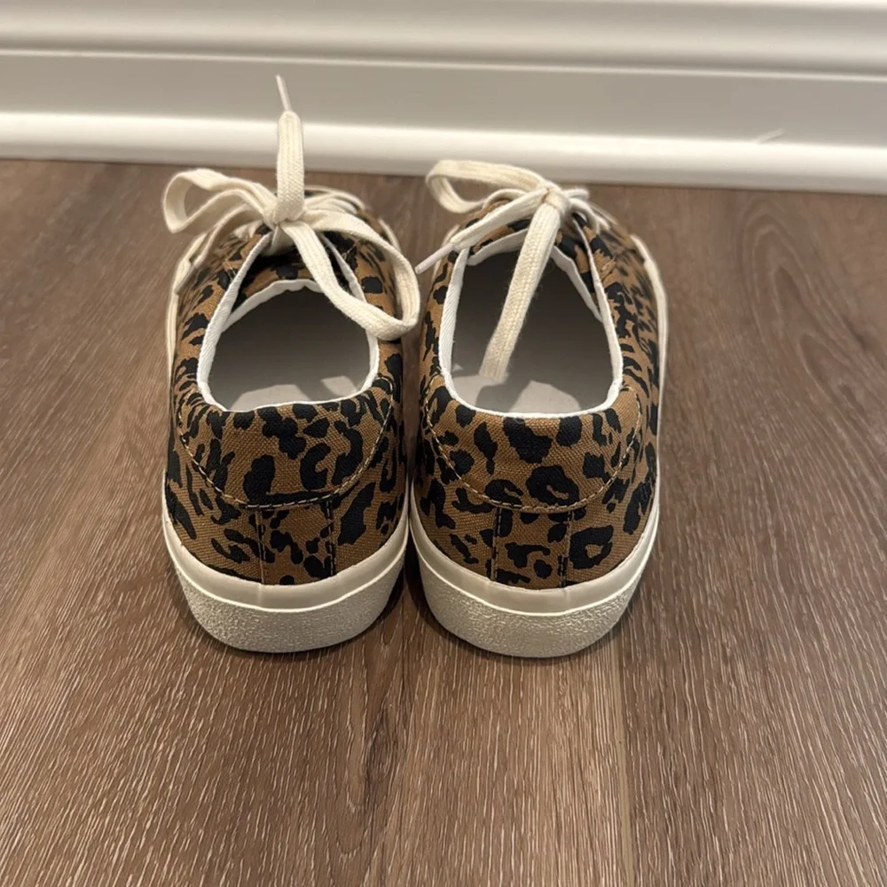 Madewell Sidewalk Low-Top Sneakers in Leopard Print Recycled Canvas